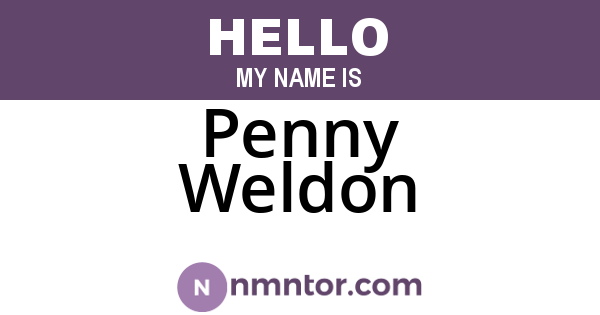 Penny Weldon