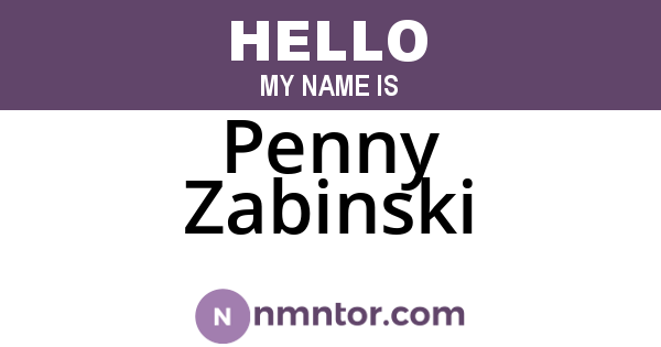 Penny Zabinski