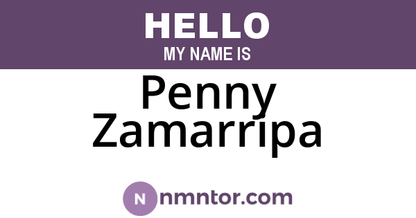 Penny Zamarripa