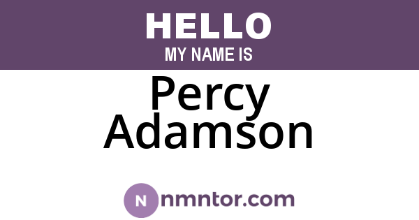 Percy Adamson