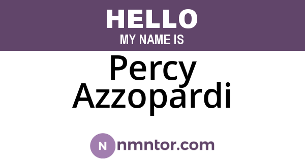 Percy Azzopardi