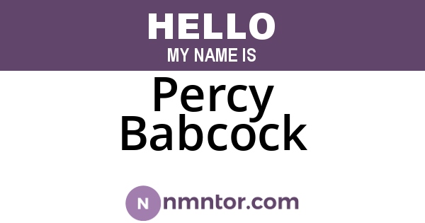 Percy Babcock