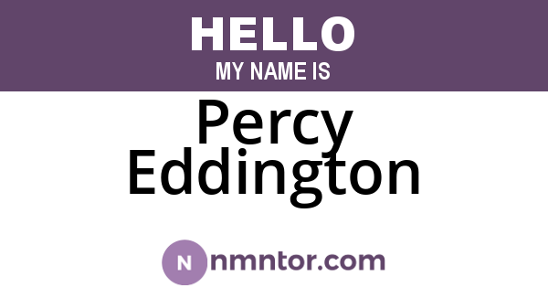 Percy Eddington