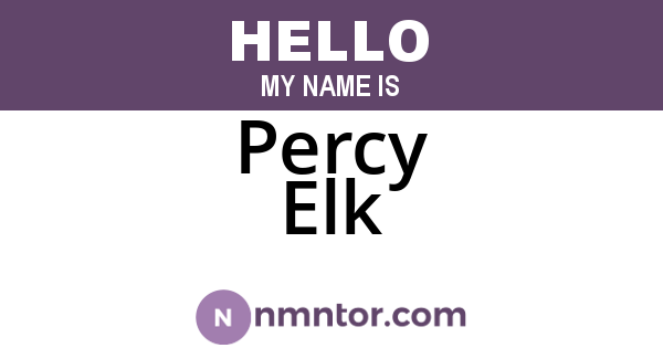 Percy Elk