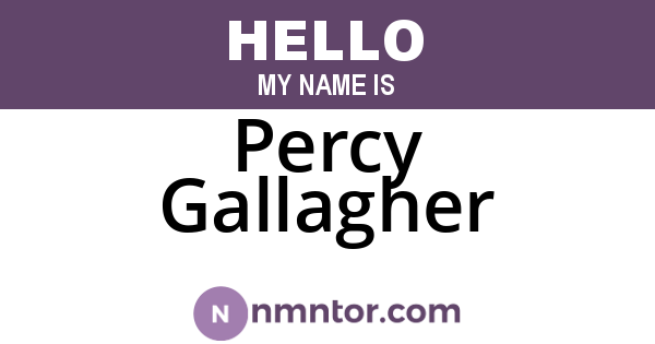 Percy Gallagher