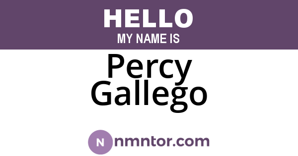 Percy Gallego