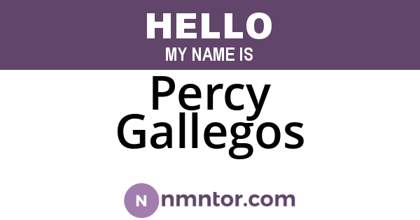 Percy Gallegos