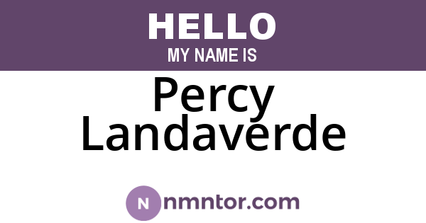 Percy Landaverde