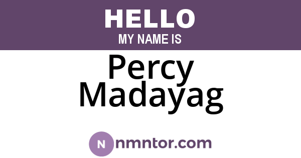 Percy Madayag