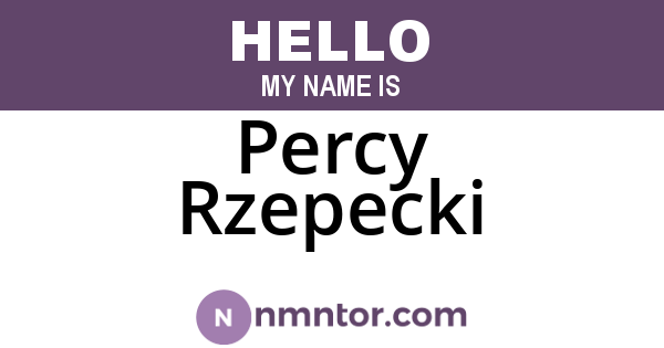 Percy Rzepecki