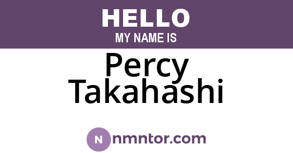 Percy Takahashi