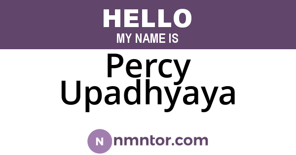 Percy Upadhyaya