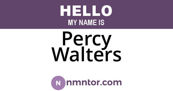 Percy Walters