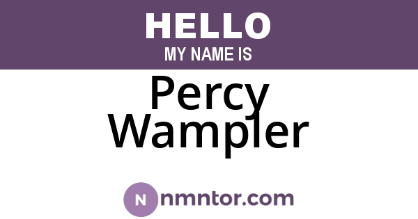 Percy Wampler