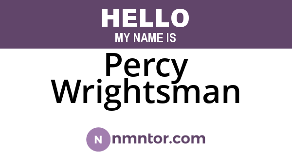 Percy Wrightsman