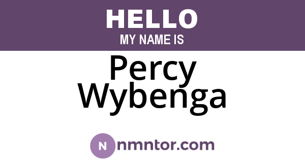 Percy Wybenga