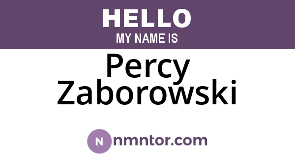 Percy Zaborowski
