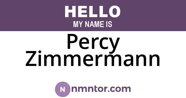 Percy Zimmermann