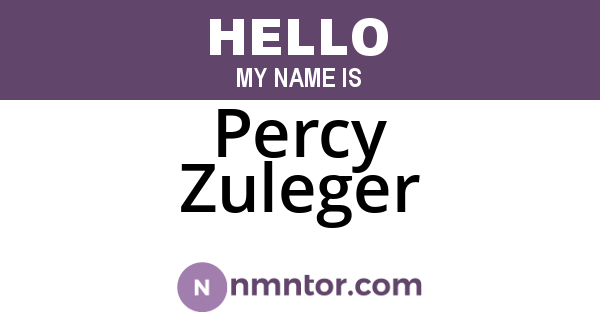 Percy Zuleger