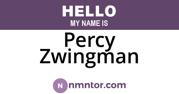 Percy Zwingman