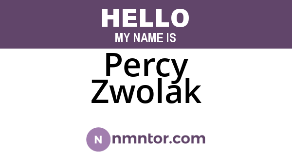 Percy Zwolak