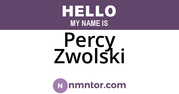 Percy Zwolski