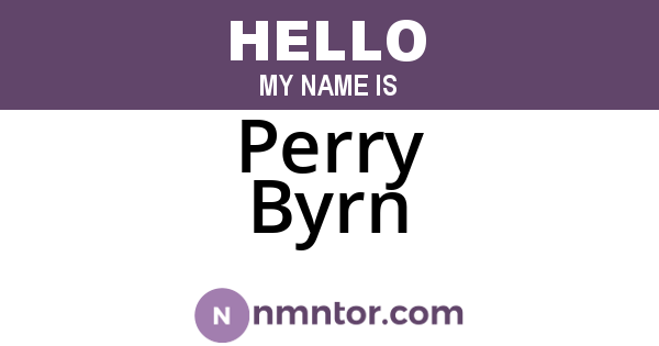 Perry Byrn