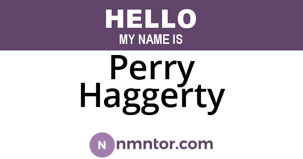 Perry Haggerty