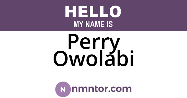 Perry Owolabi
