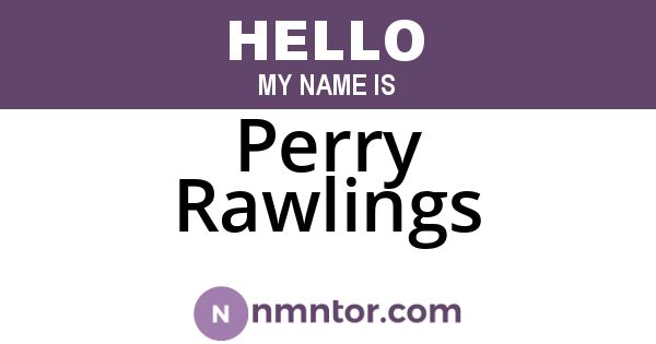 Perry Rawlings