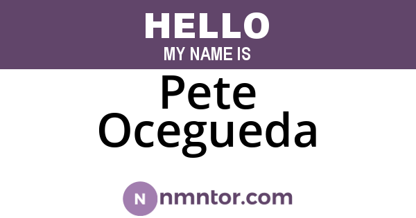 Pete Ocegueda
