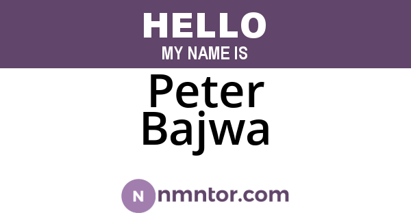 Peter Bajwa