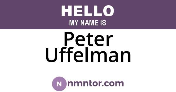 Peter Uffelman