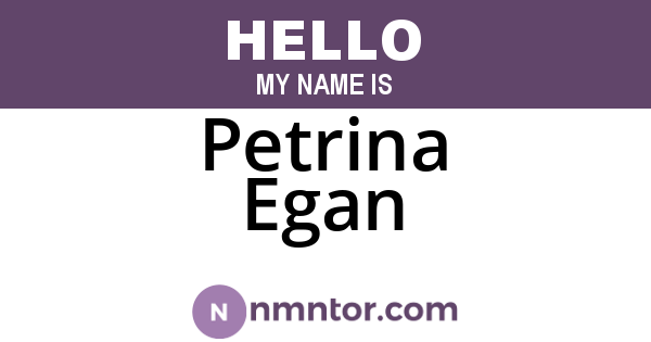 Petrina Egan