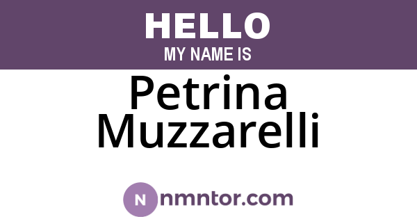 Petrina Muzzarelli