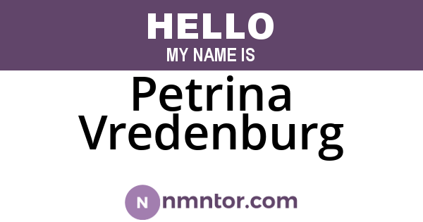 Petrina Vredenburg