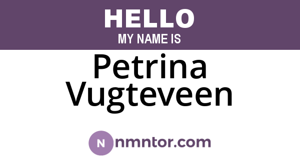 Petrina Vugteveen