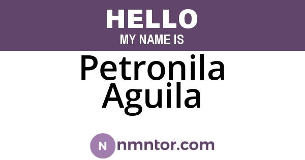 Petronila Aguila