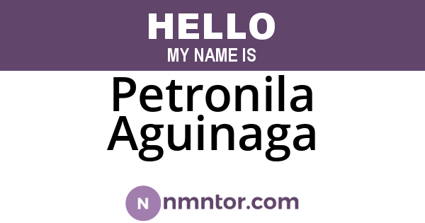 Petronila Aguinaga