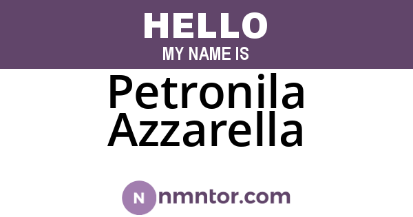 Petronila Azzarella