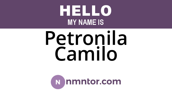 Petronila Camilo