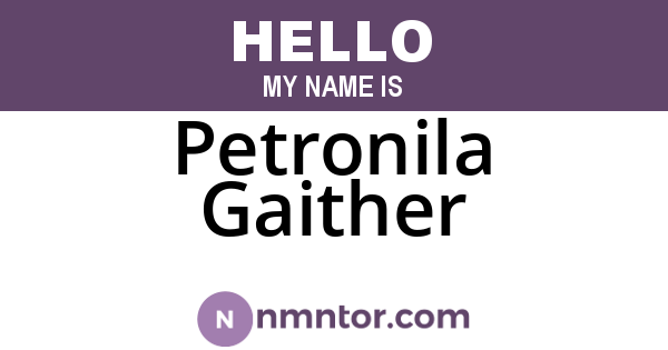 Petronila Gaither