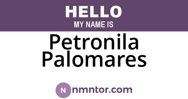 Petronila Palomares