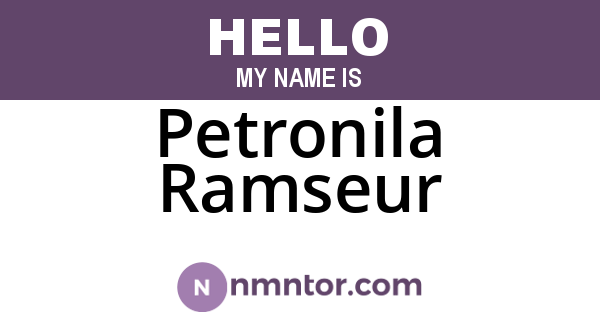 Petronila Ramseur