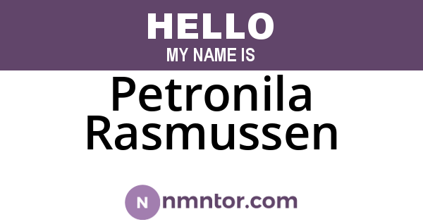 Petronila Rasmussen