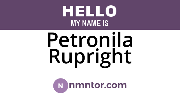 Petronila Rupright