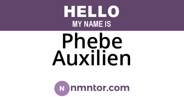Phebe Auxilien