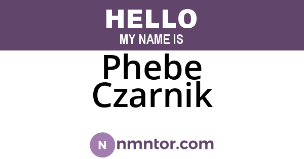 Phebe Czarnik
