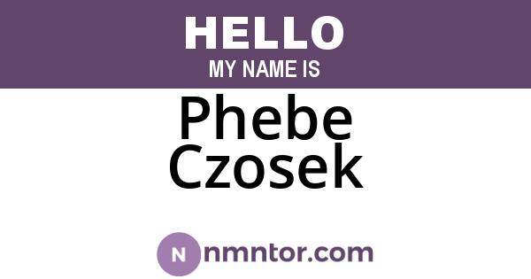 Phebe Czosek