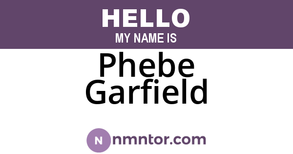 Phebe Garfield